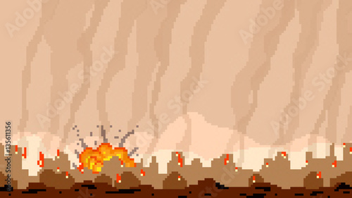 pixel art war bomb