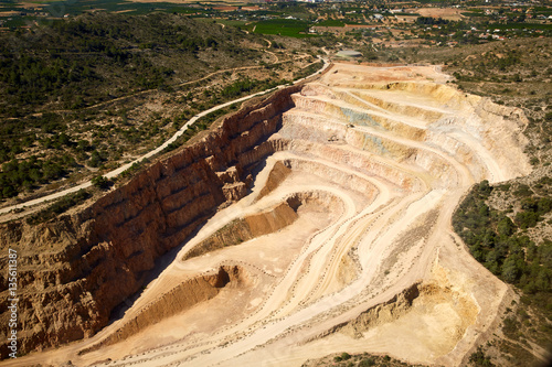 Quarry in Riba-Roja del Turia in Valencia photo