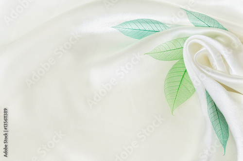 White silk background with ...
