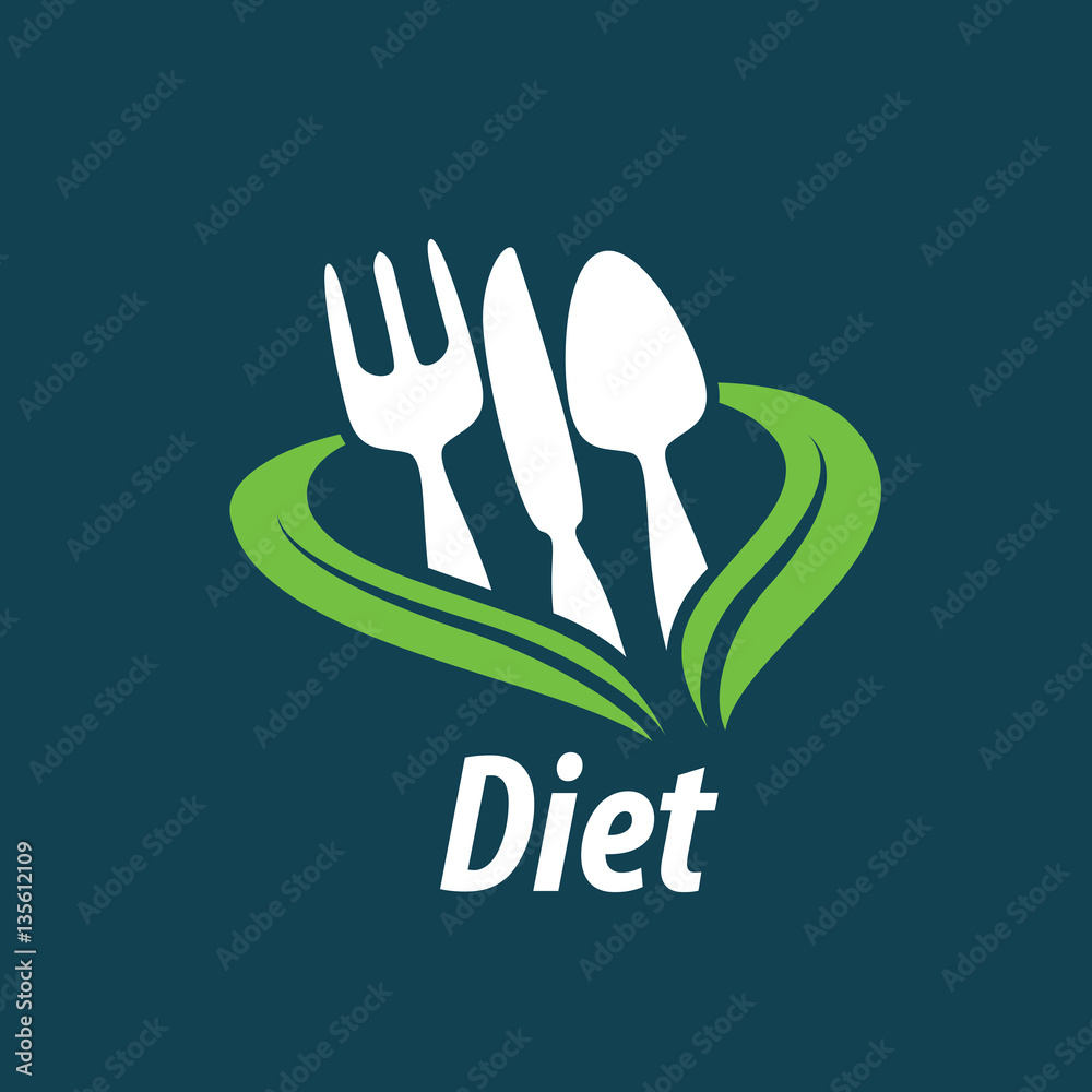 Fototapeta premium vector logo for diet