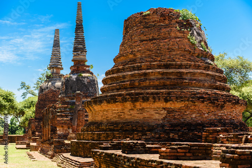 Ancient Pagoda in Wat Phrasisanpetch  Phra Si Sanphet . Ayutthay