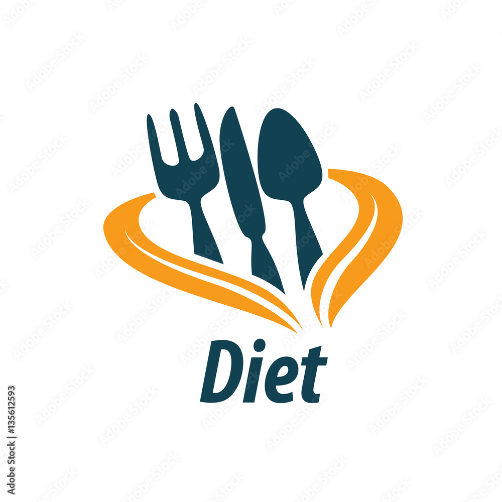 Fototapeta premium vector logo for diet