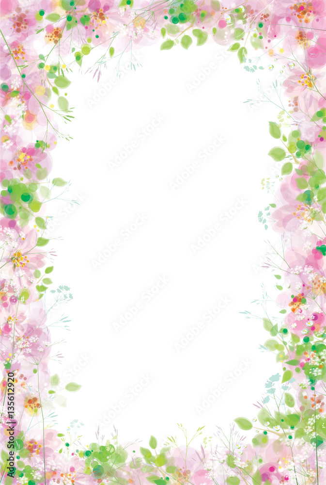 Vector  floral  frame.