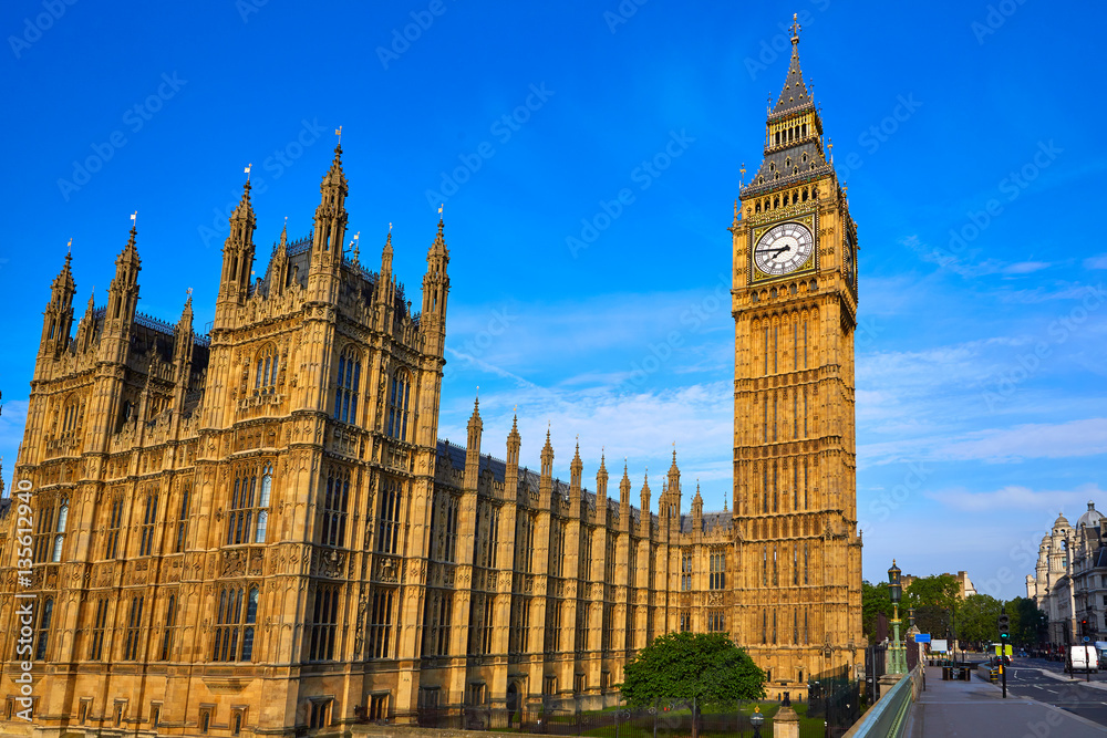 Big Ben Clock Tower in London England Big Ben Clock Tower in London England