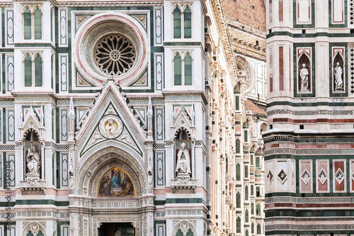 decoration of Cathedral and Campanile in Florence