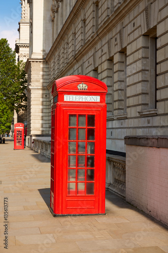 London old red Telephone box