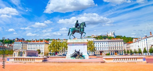 Place Bellecour à Lyon, France photo