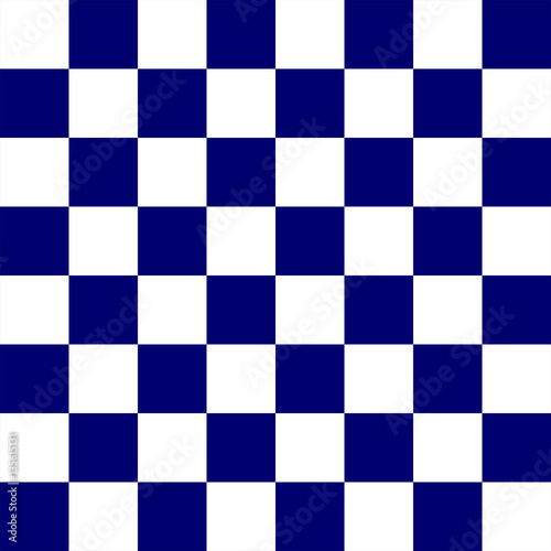 Blue and White Chess board 8 by 8 grid, High resolution background and 3D repeatable texture