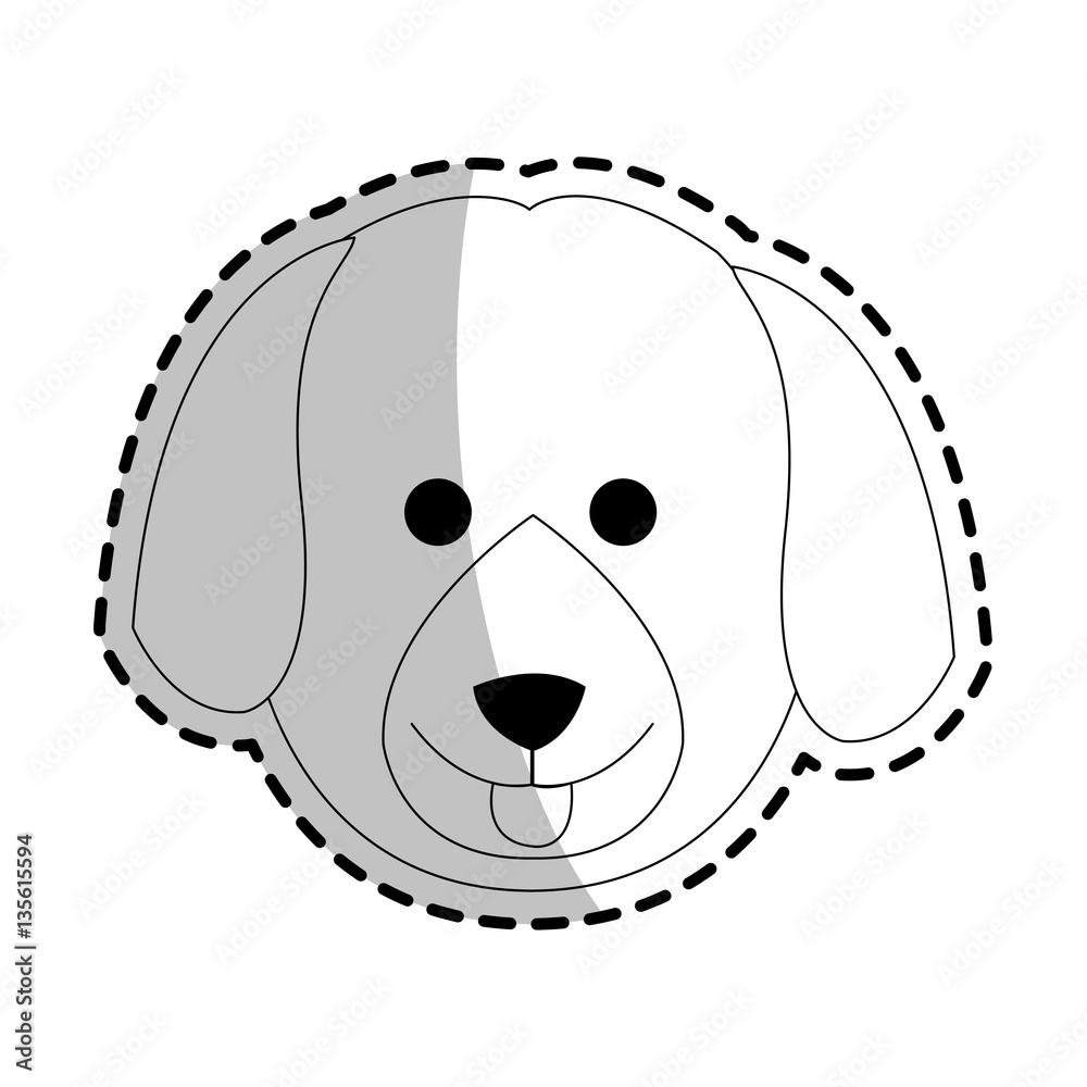 dog cartoon icon over white background. vector illustration dog cartoon icon over white background. vector illustration