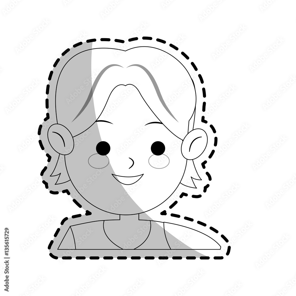 boy cartoon icon over white background. vector illustration