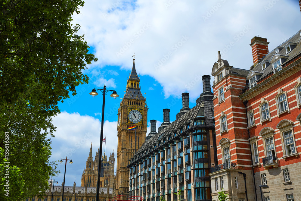Fototapeta premium Big Ben London Clock tower in UK Thames