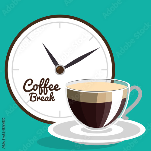 delicious coffee always fresh poster vector illustration design
