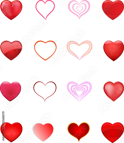 Hearth set vector