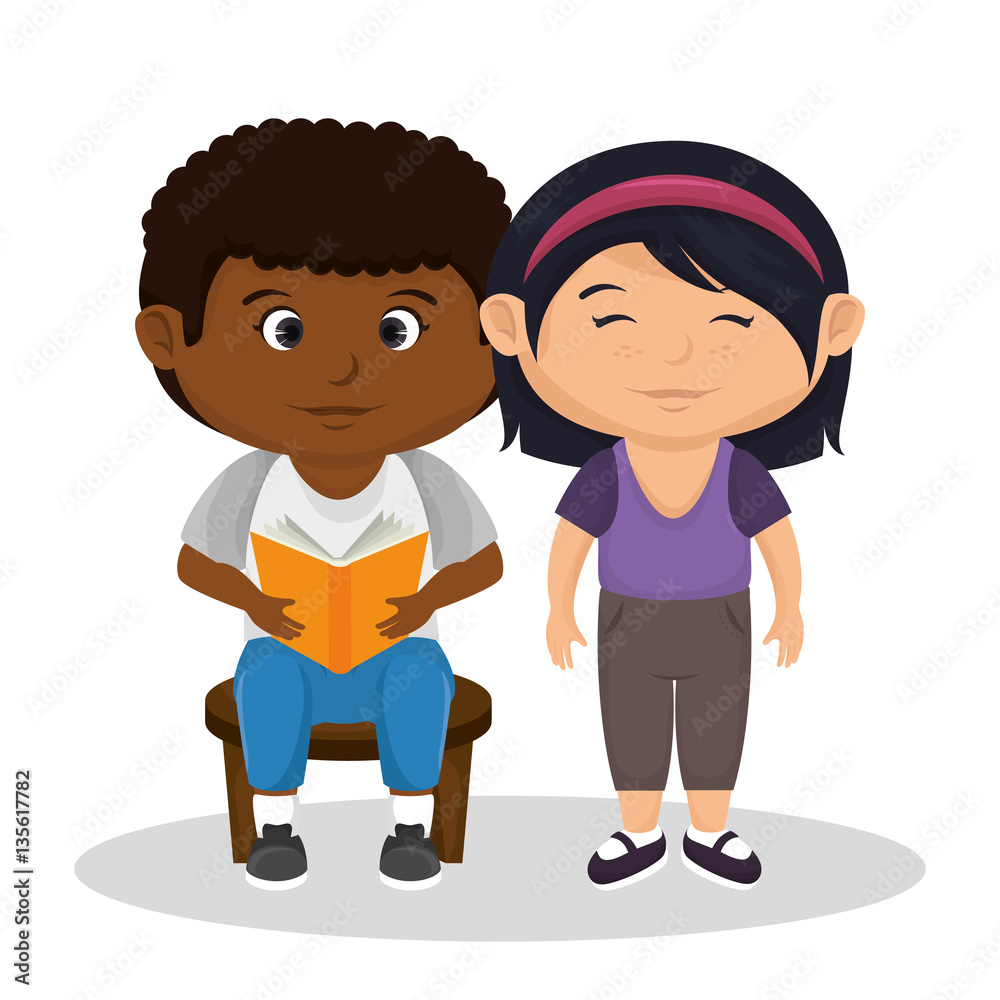 cute little kids character vector illustration design cute little kids character vector illustration design