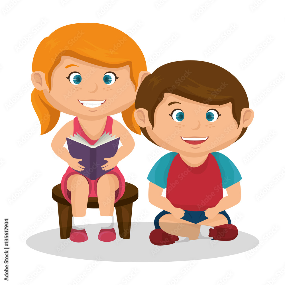 cute little kids character vector illustration design cute little kids character vector illustration design
