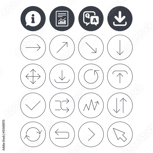 Arrow download, refresh and fullscreen symbols.