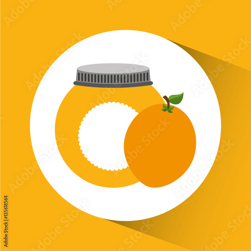 Preserved fresh fruit icon vector illustration design