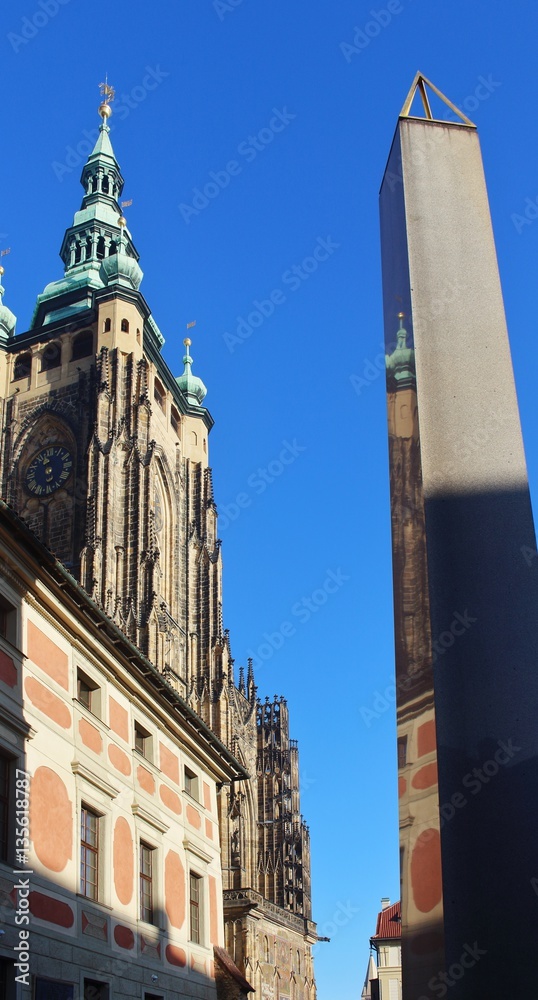 Cathedral St Vitus, Prague, the famous romantic capital of Chech republic, Europe