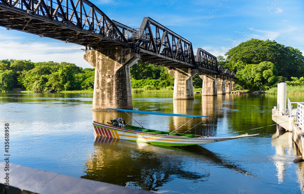 Fototapeta premium Kanchanaburi (Thailand), The Bridge on the River Kwai