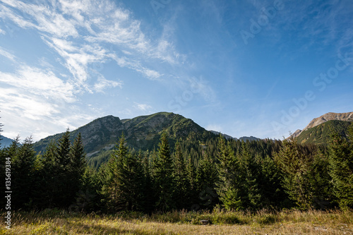 slovakian carpathian mountains in autumn
