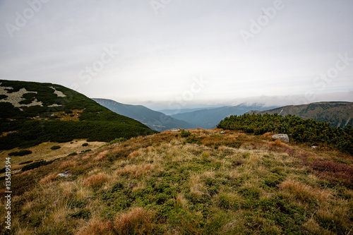 slovakian carpathian mountains in autumn