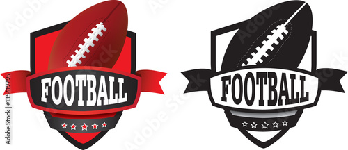 american football logo or badge photo
