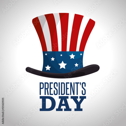 happy presidents day poster vector illustration design