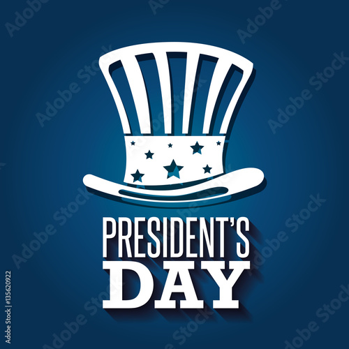 happy presidents day poster vector illustration design