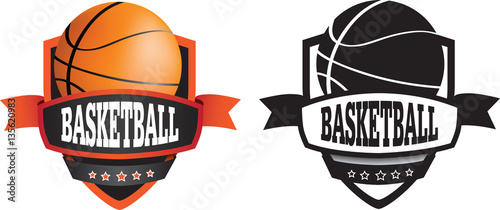 basketball logo or badge, shield or branding