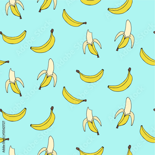 Banana seamless background