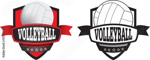 volleyball club, logo, shield or badge