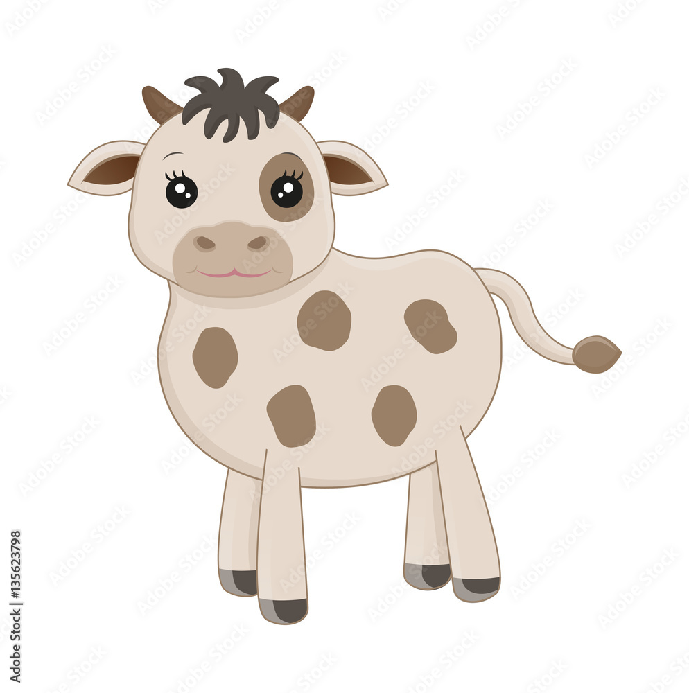 Cute cartoon cow Cute cartoon cow