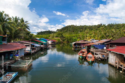 Floatting village, Cambodia, Tonle Sap, Koh Rong island. Floatin