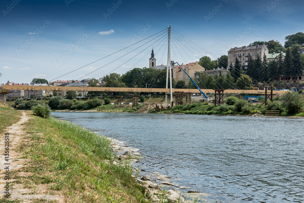 Kładka na rzece San w Przemyślu
