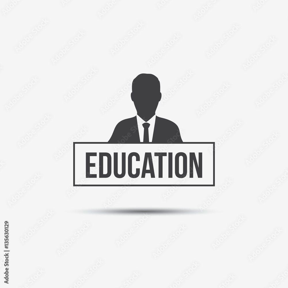 Businessman & Education Label Businessman & Education Label
