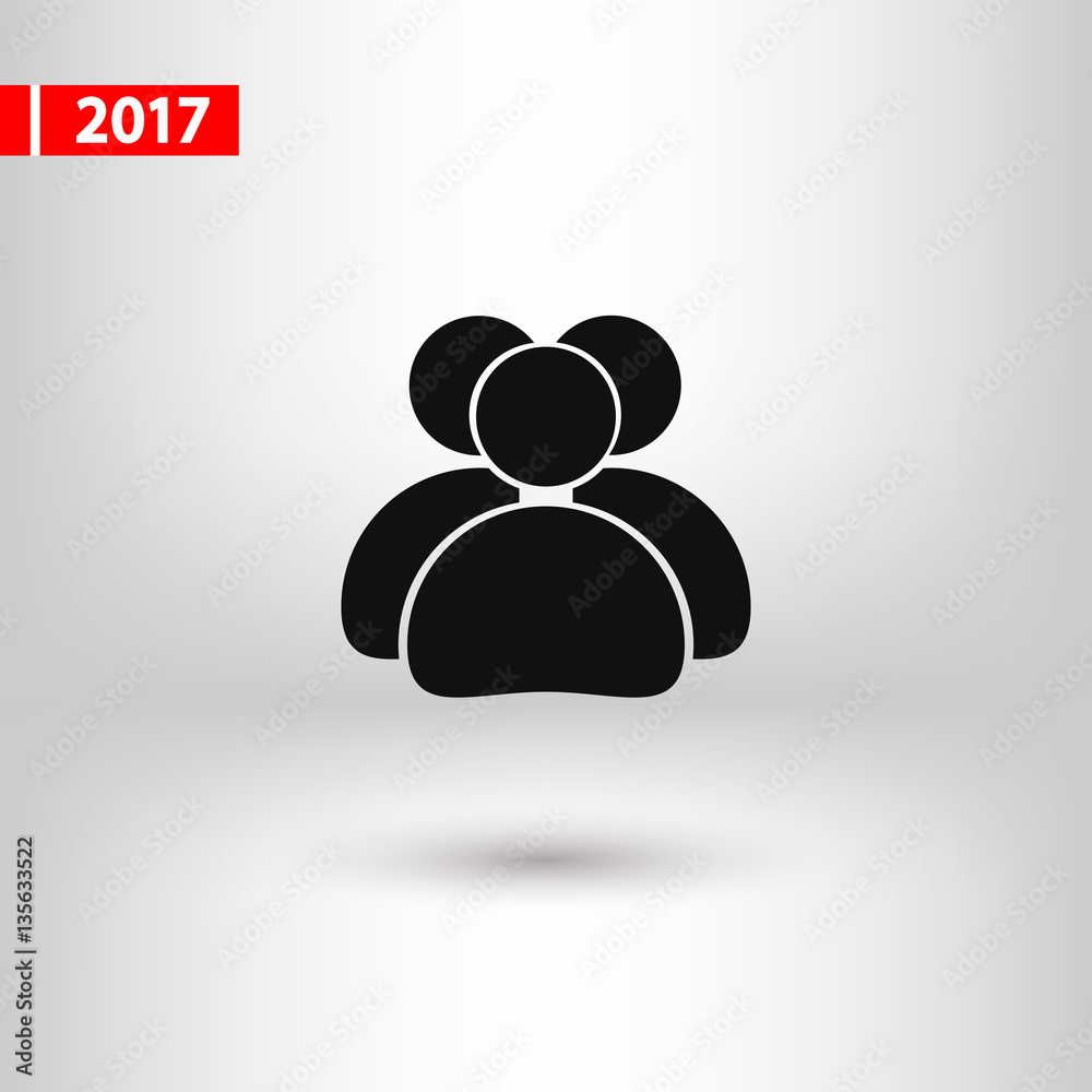 people icon, vector illustration. Flat design style people icon, vector illustration. Flat design style