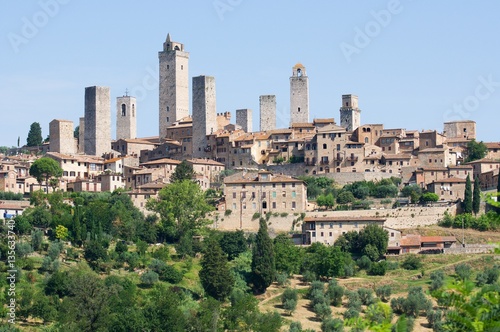 Historic town San Gimignano in the Tuscany, Italy © Mirekdeml