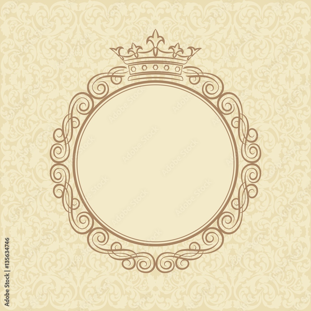 vintage backgrand with royal frame