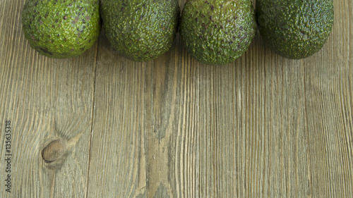 Avocados on top half