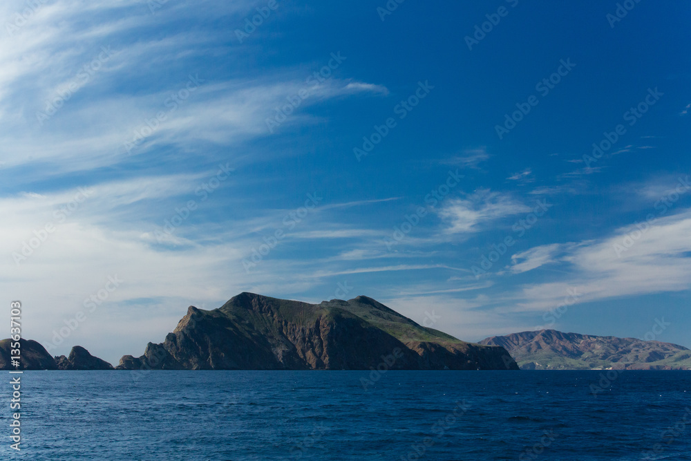 Anacapa Island in the Chanel Islands with lighthouse and rock arch off the California Coast Anacapa Island in the Chanel Islands with lighthouse and rock arch off the California Coast