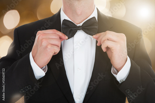 Man In A Tailcoat With A Bow Tie