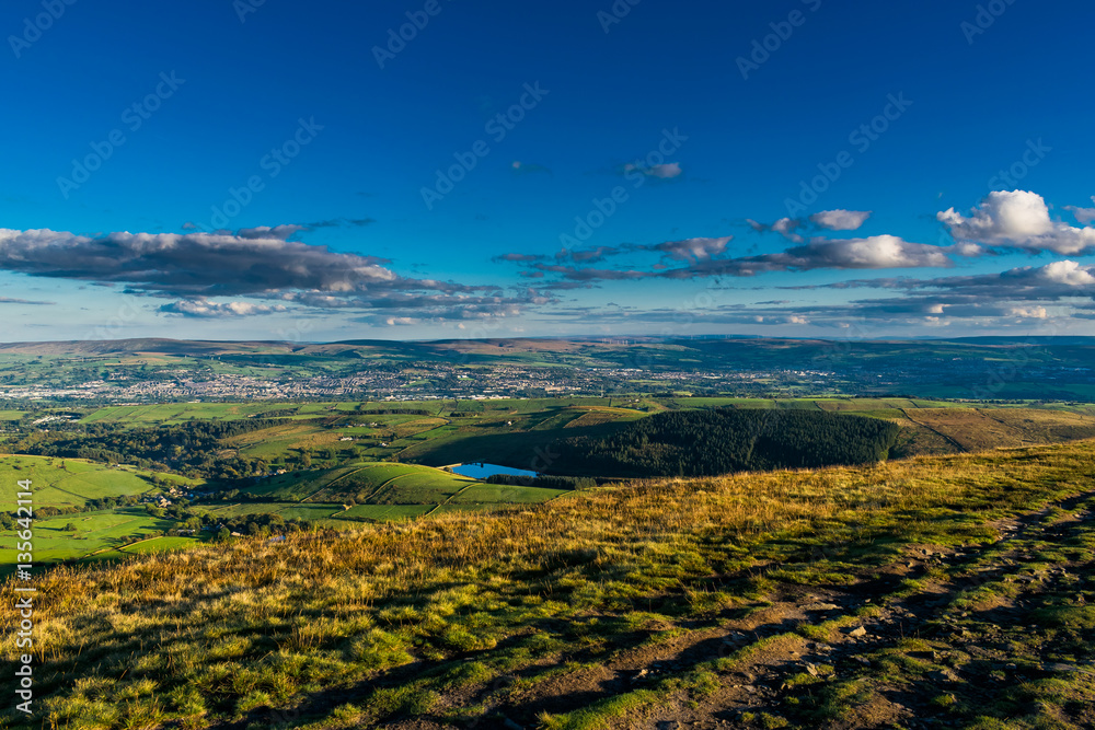 Scenic View From Pendle Hill