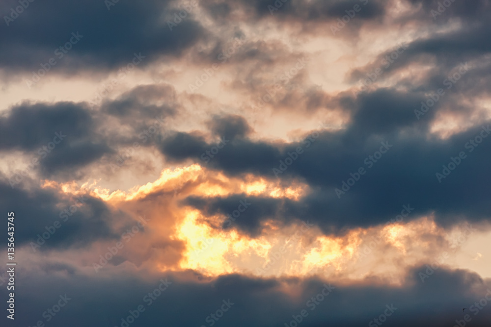 Celestial Battle. Cloud in the form of a crocodile absorbs light at sunset enemy. Celestial Battle. Cloud in the form of a crocodile absorbs light at sunset enemy.