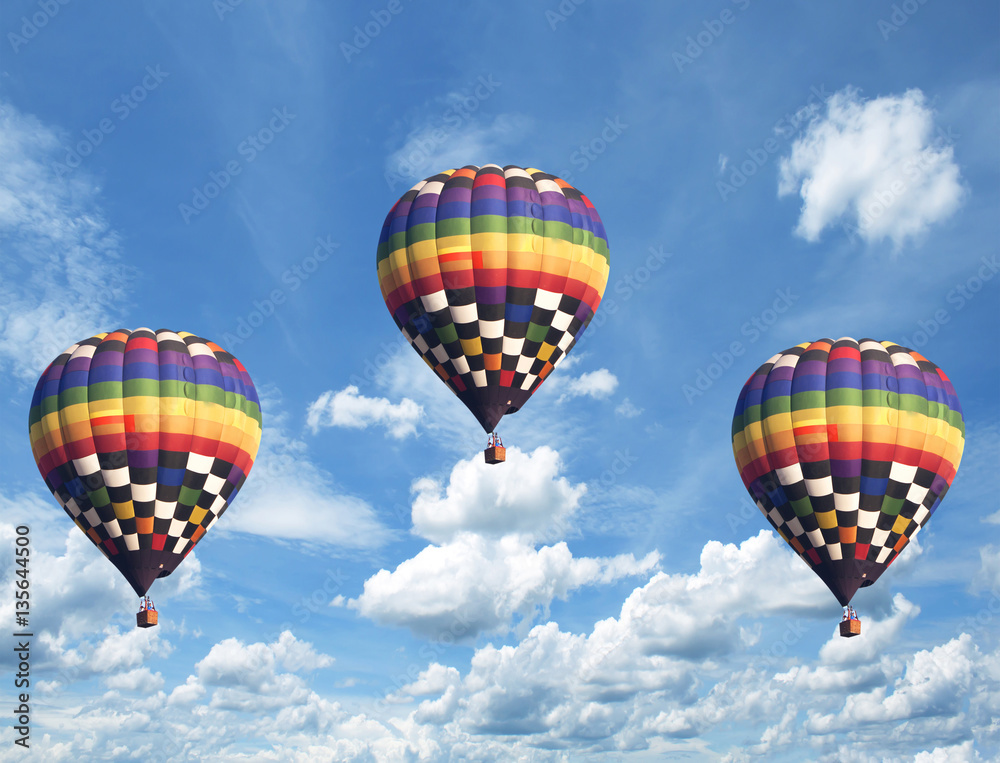 Naklejka premium A balloon and sky