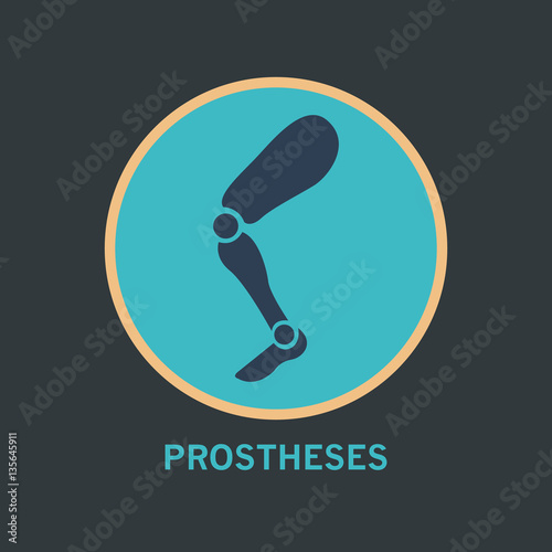 PROSTHESES logo vector icon design