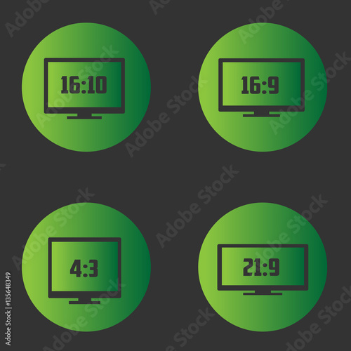 Monitor Icon. Vector Illustration photo