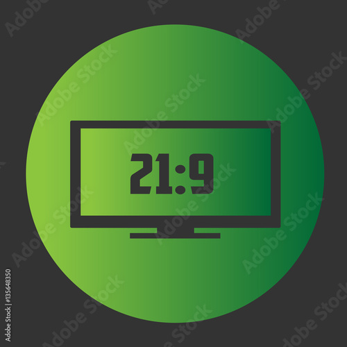 Monitor Icon. Vector Illustration photo