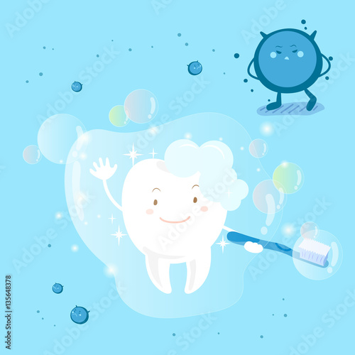 tooth with health concept