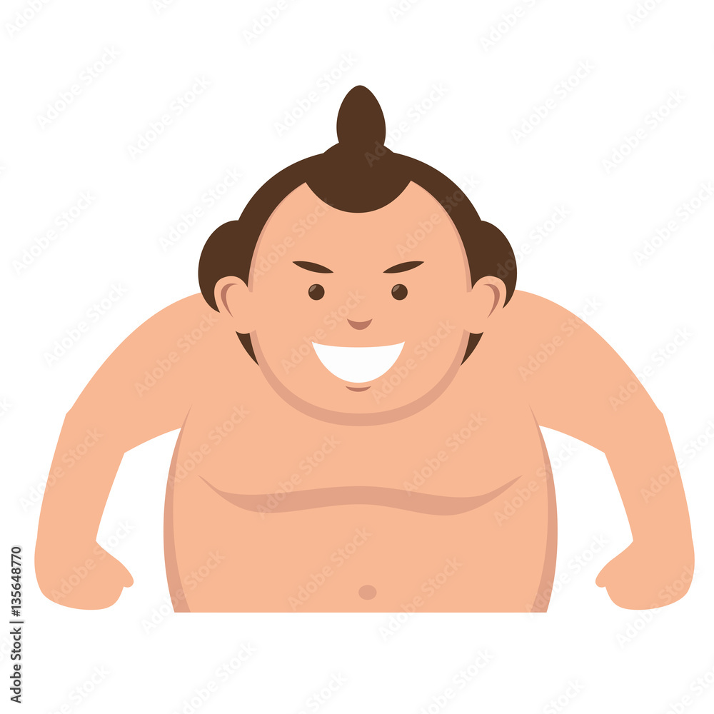 Sumo wrestler japanese icon vector illustration design Sumo wrestler japanese icon vector illustration design