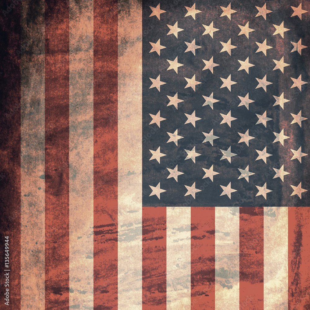 Fototapeta premium Grunge USA Flag